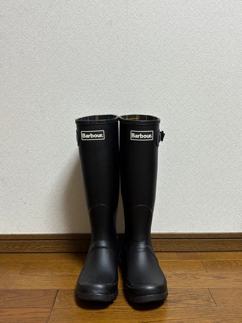 【美品】Barbour レインブーツ