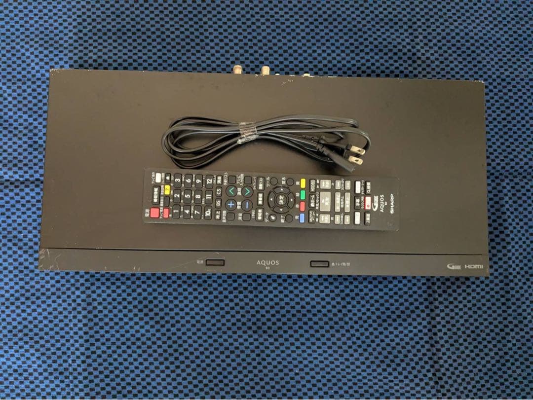 SHARPブラック ブルーレイレコーダー