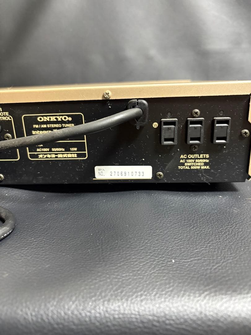 【通電確認済み】ONKYO　オンキヨー　T-425AT　FM/AMチューナー