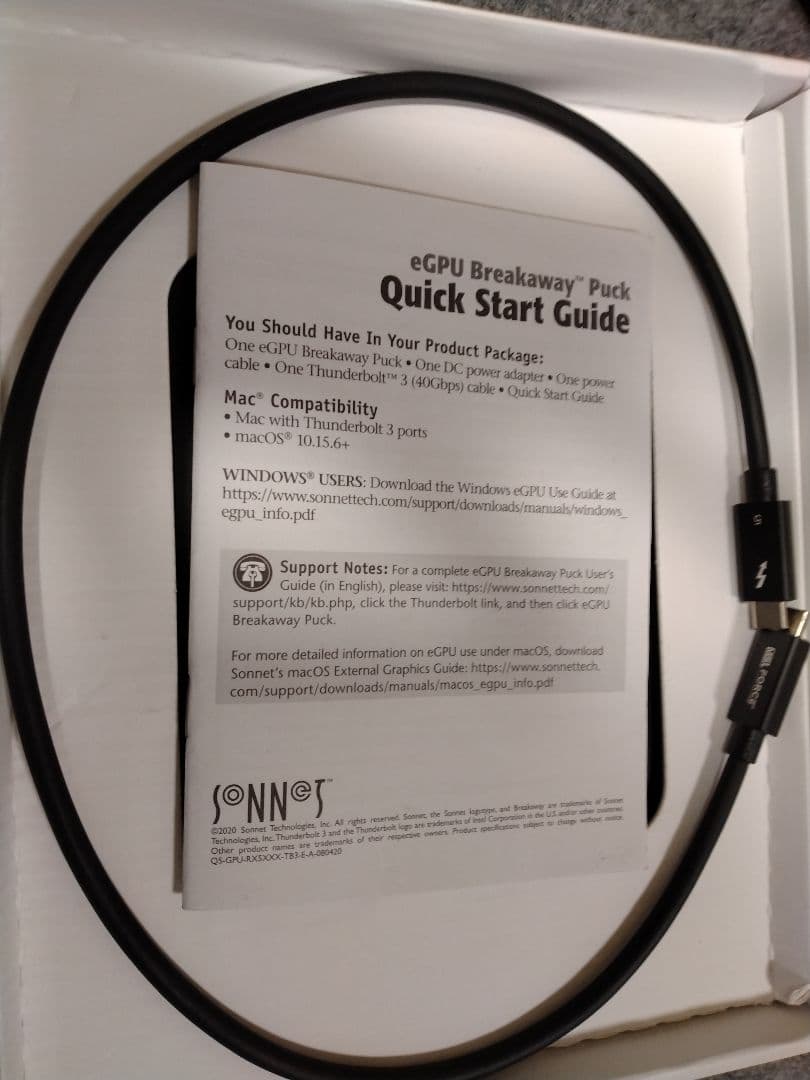 グラフィックボード・グラボ・ビデオカード Sonnet eGPU Breakaway Puck Radeon RX5700