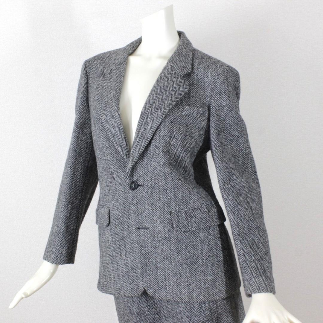 キース スカートスーツ 38 ヘリンボーン M 9号 ★未使用に近い★ 新品同様