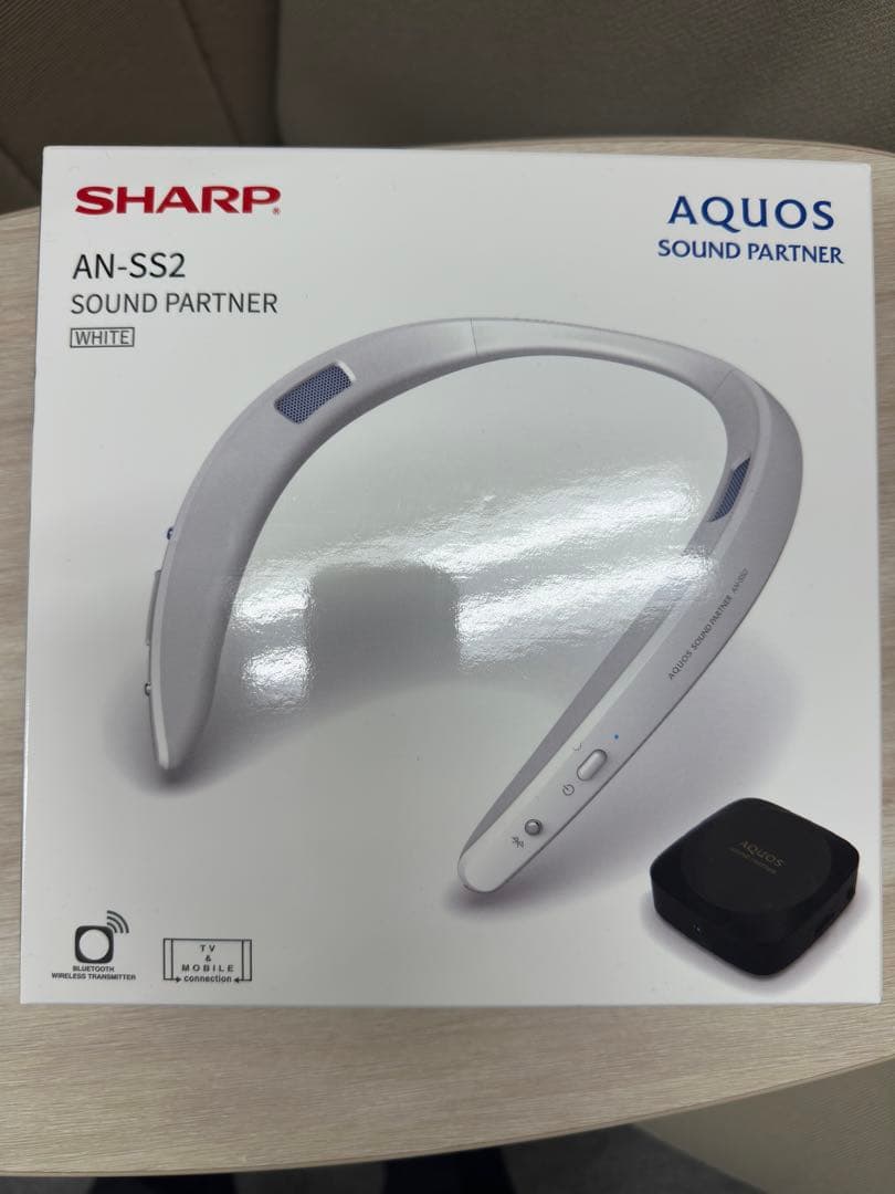 【未開封品】シャープ　ネックスピーカーサウンドパートナー　AN-SS2 ホワイト