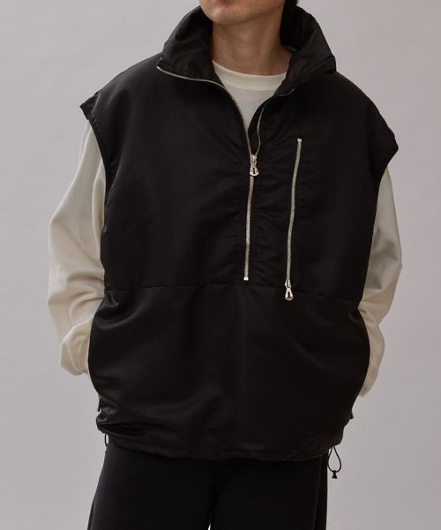 【未使用タグ付き】ITTI lui’s コラボ別注　パファーベスト　黒