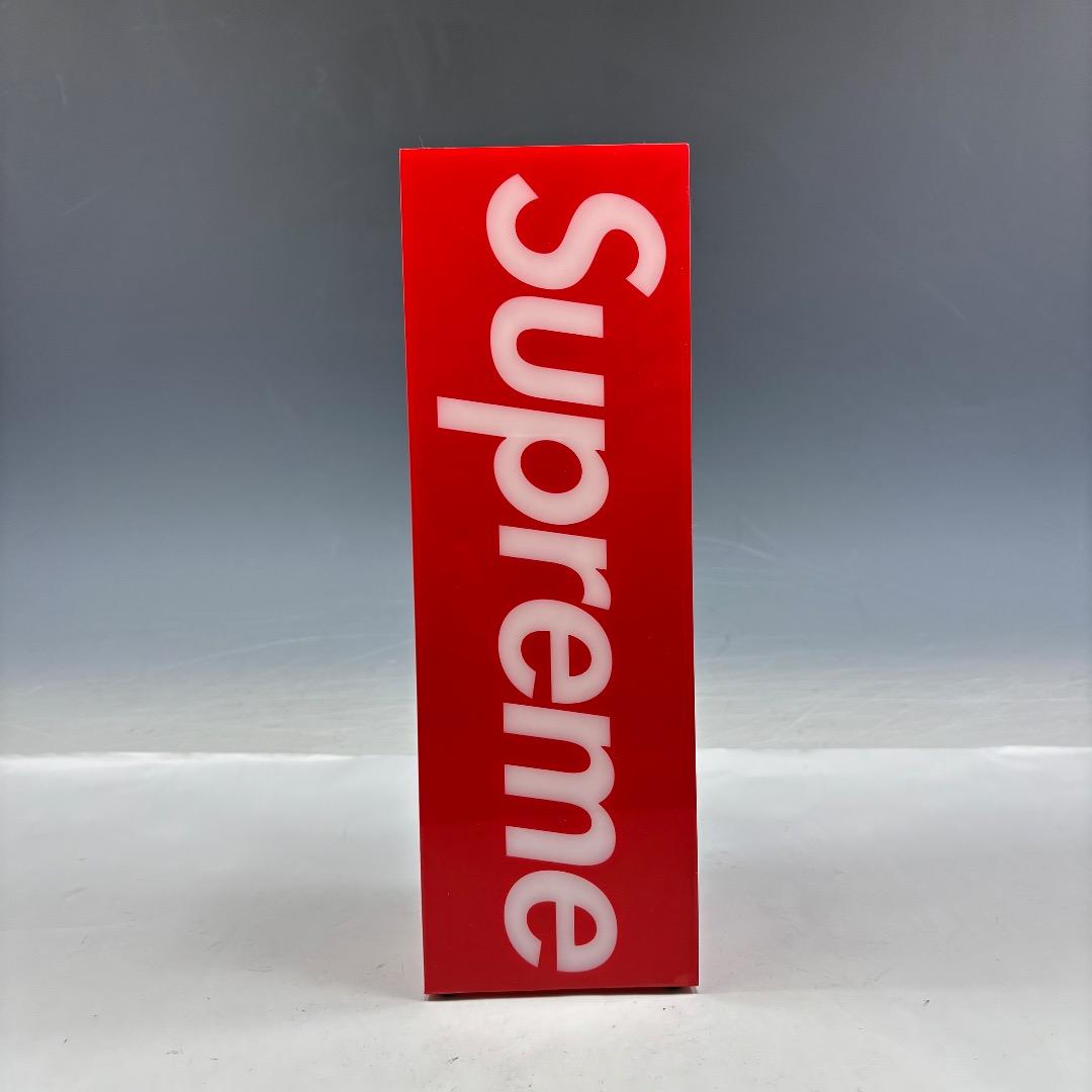 未使用【シュプリーム本物】ボックスロゴランプ/赤/2023FW