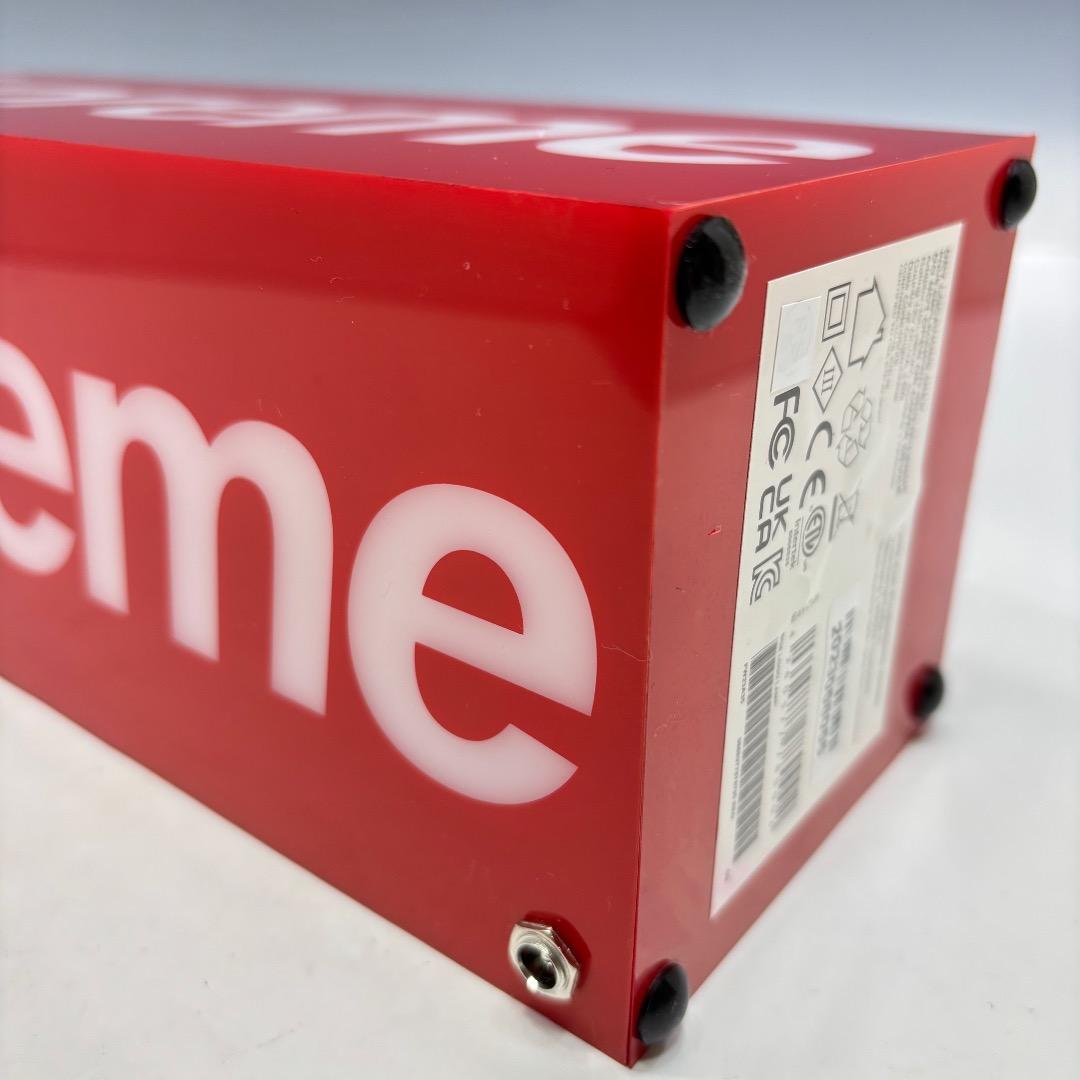 未使用【シュプリーム本物】ボックスロゴランプ/赤/2023FW