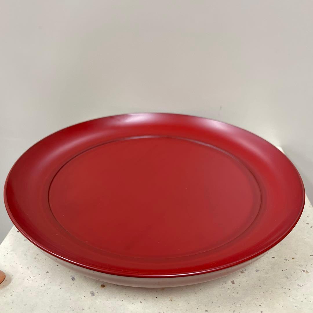 浄法寺漆器 八寸盛鉢　御山御器 浄法寺塗 漆塗り　朱