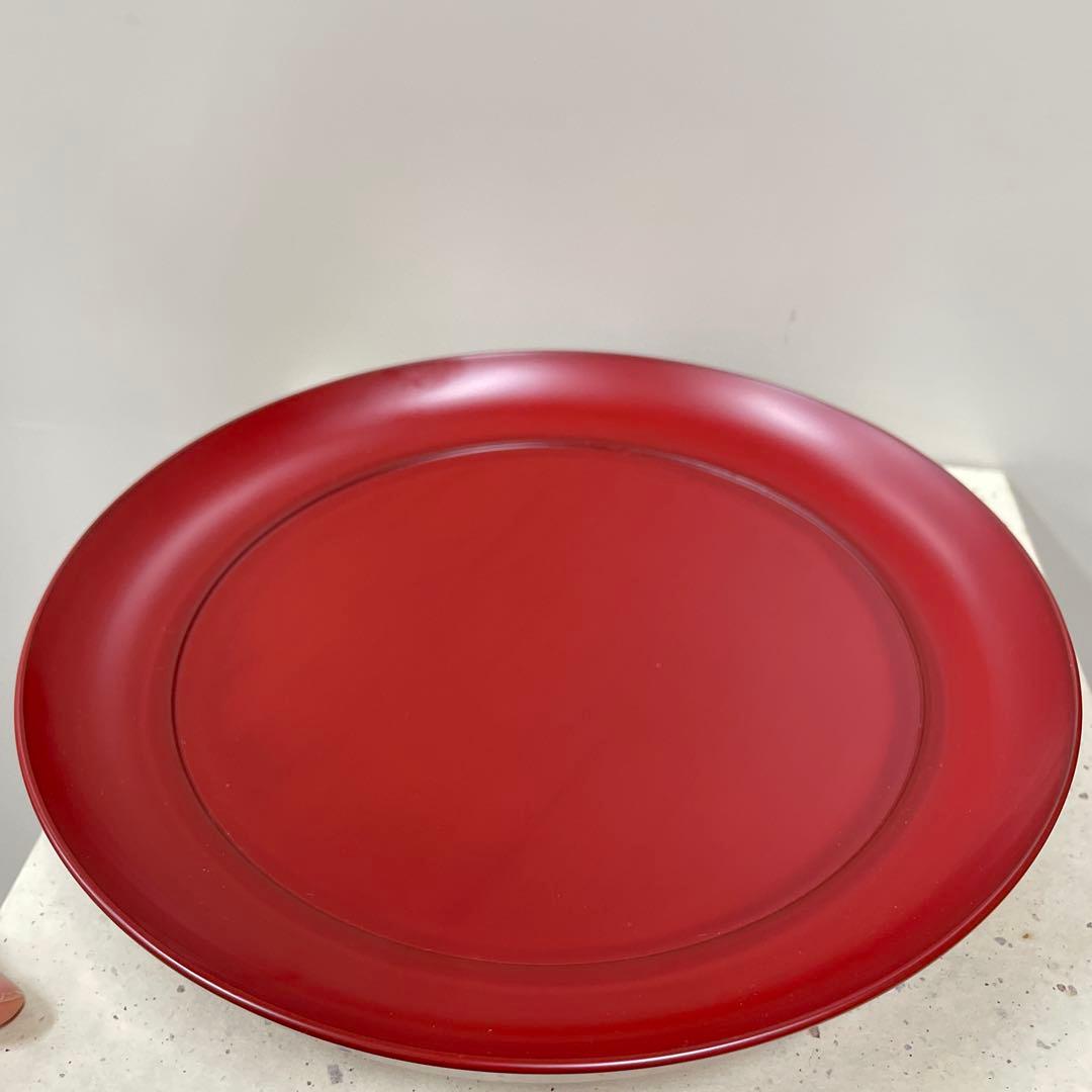 浄法寺漆器 八寸盛鉢　御山御器 浄法寺塗 漆塗り　朱