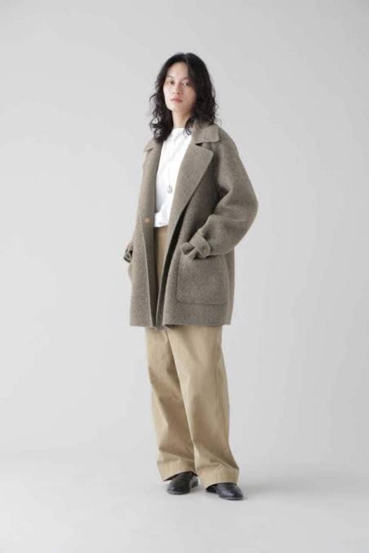 美品YLÈVE WOOL DOUBLE CLOTH SHEEPCOATサイズ 4