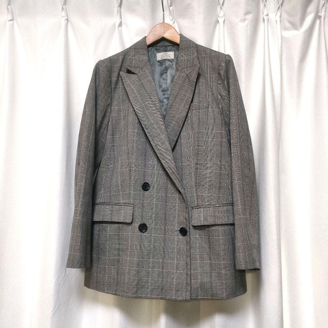 【極美品】ジャーナルスタンダード レリューム Wブレストチェックジャケット 38