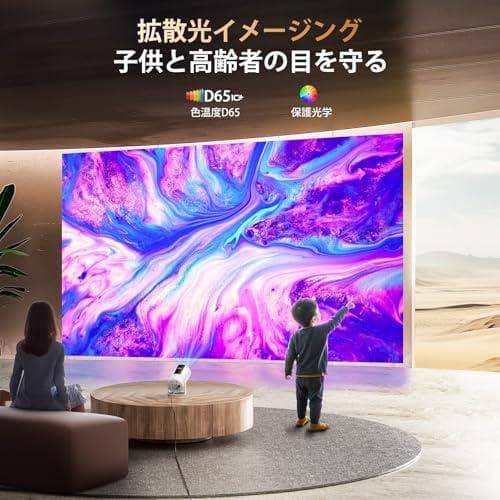 プロジェクター 家庭用 小型 ホームプロジェクター 天井投影 Bluetootm