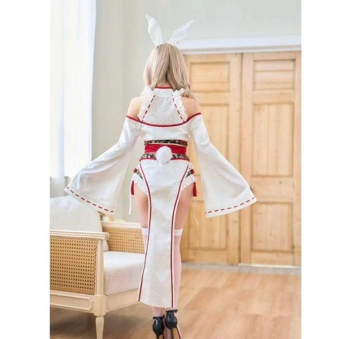 巫女 コスプレ ロングスリット巫女バニー Malymoon マリームーン