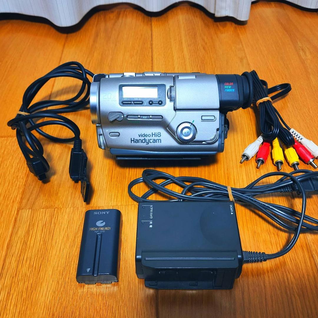 【動作確認済】Hi8 SONY 高画質 ビデオカメラ CCD-TR2 セット