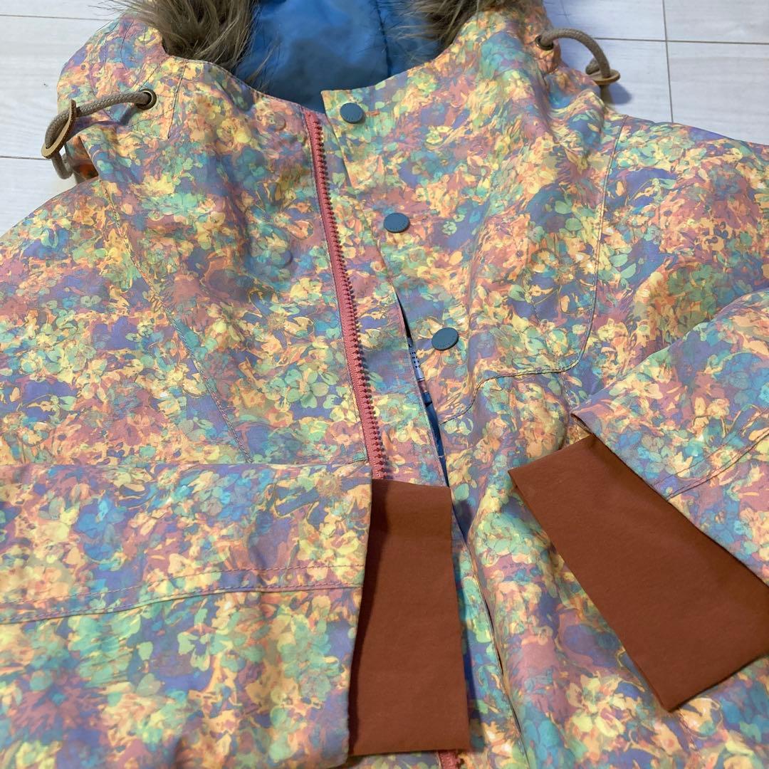 BURTON★バートン★花柄スキーウェアジャケットM★スノーボードレディース女性