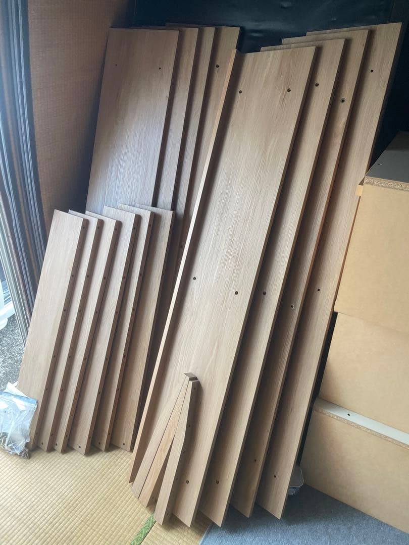 LOWYA ローヤ　木製 ダブル ベッドフレーム 【引取限定】葛飾区