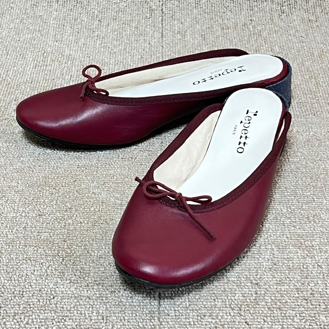 美品・希少✨レペット repetto バーガンディ ミュール EU37