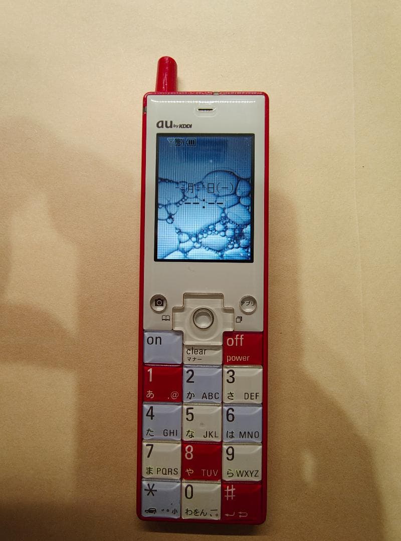 au INFOBAR（初代）ニシキゴイNISHIKIGOI　動作確認、リセット済