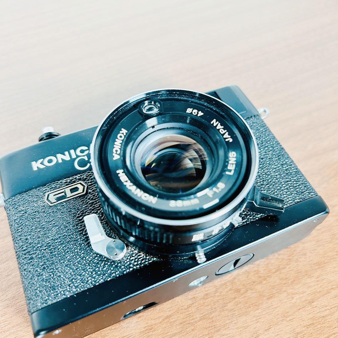 【動作品】Konica コニカ　C35 FD レンジファインダーカメラ