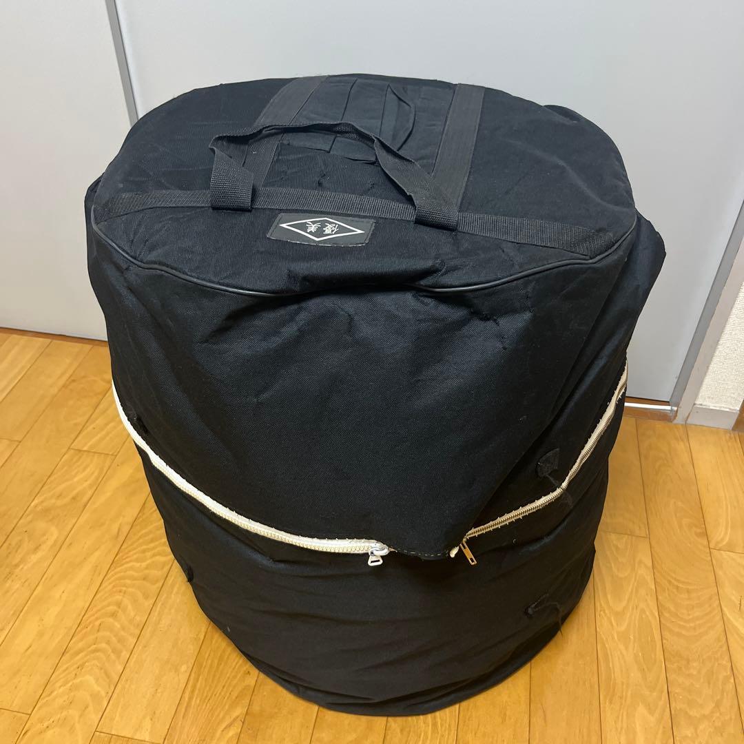 和太鼓　長胴太鼓　耳付　1尺6寸 花梨くりぬき　諏訪工芸