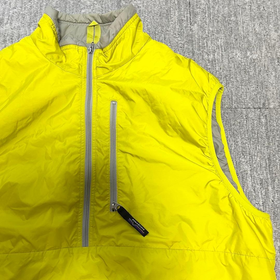 希少レア XL 美品 patagonia パフボールベストgreen spark