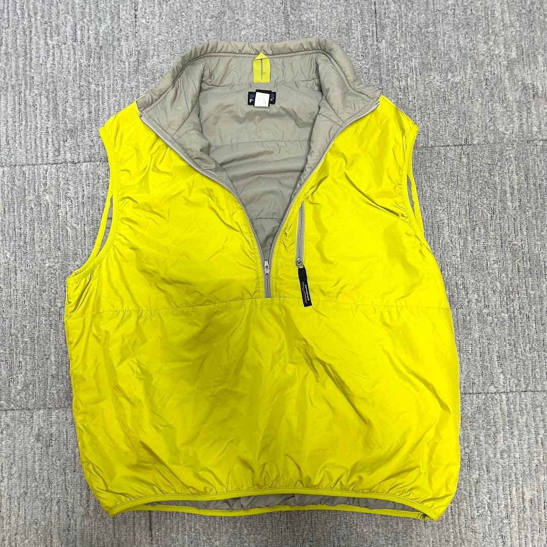 希少レア XL 美品 patagonia パフボールベストgreen spark