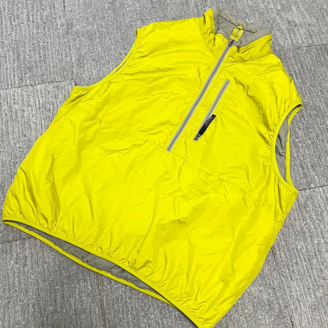 希少レア XL 美品 patagonia パフボールベストgreen spark