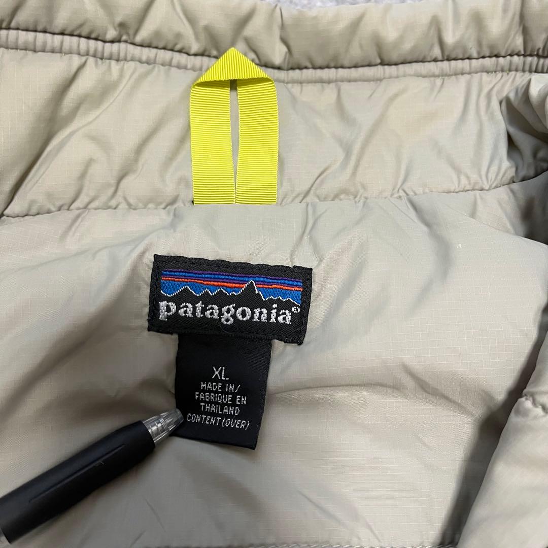 希少レア XL 美品 patagonia パフボールベストgreen spark