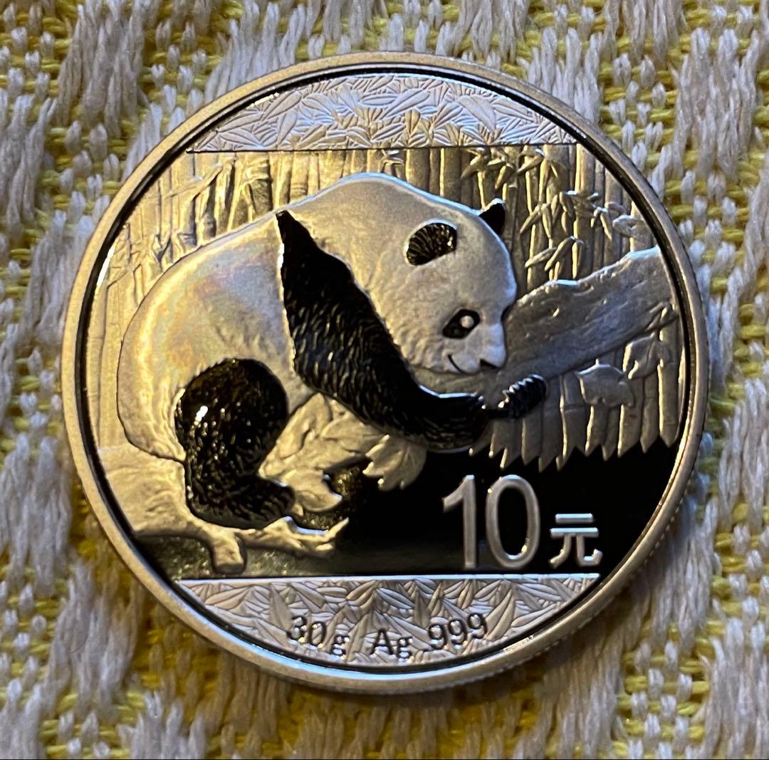 2016年 純銀 パンダ銀貨 30g 中国 10元 シルバー