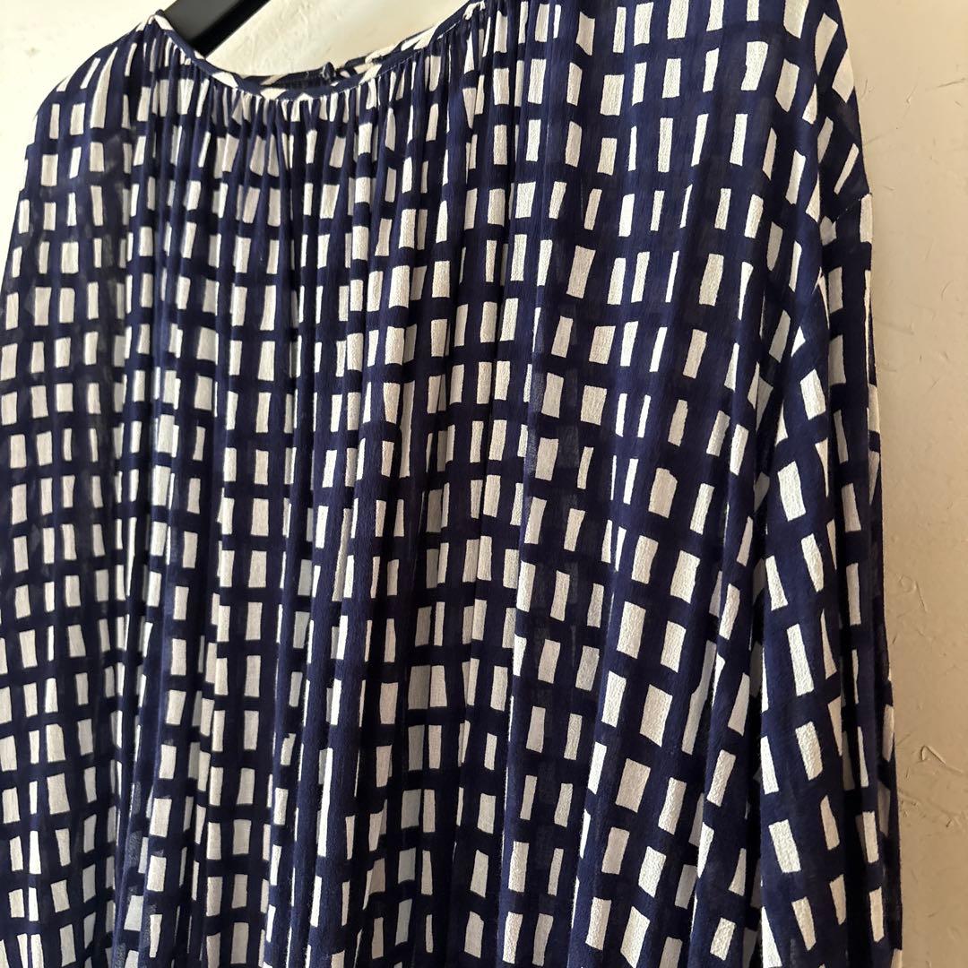 ミナペルホネン ソラチェック　ワンピース