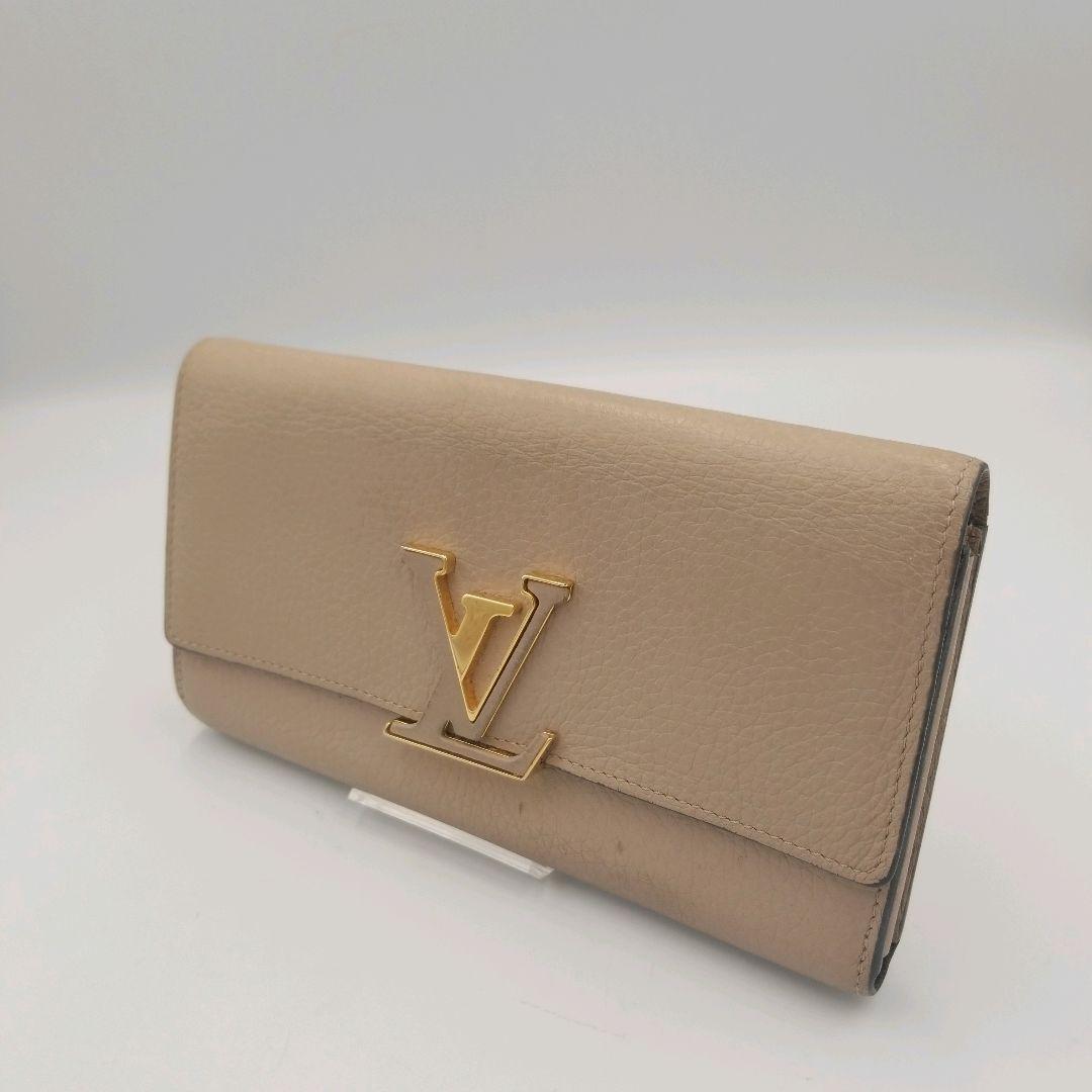 ルイヴィトン　LOUISVUITTON 長財布 ポルトフォイユカプシーヌ