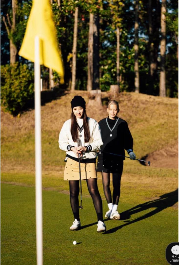 タイムセールCph/Golf スカートOVERLAP LOGO 2 TUCK