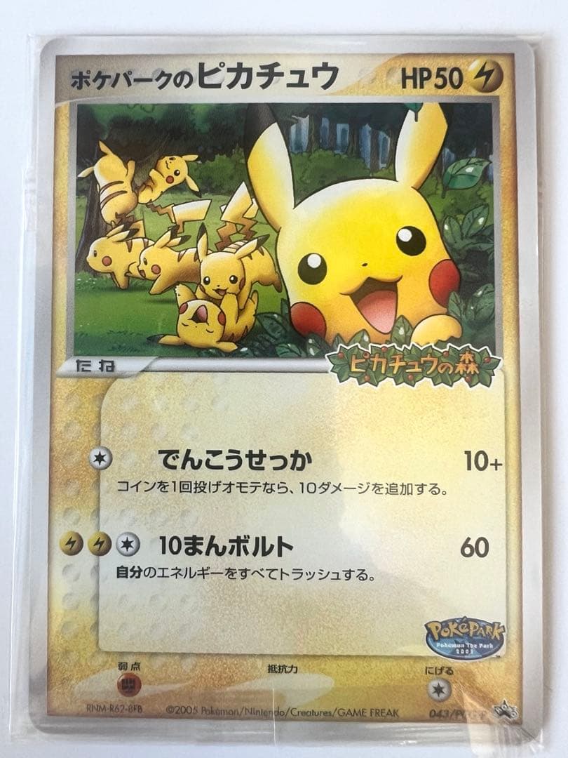 【未開封】ポケパークのピカチュウ プロモカード 043/PCG-P