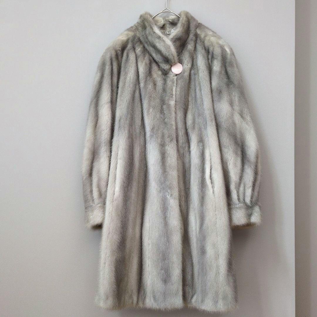 nakamura fur サファイアミンクファーコート リアルファー L〜LL