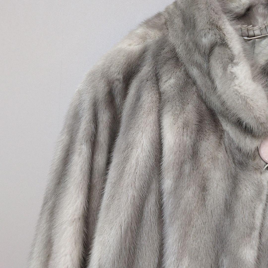 nakamura fur サファイアミンクファーコート リアルファー L〜LL