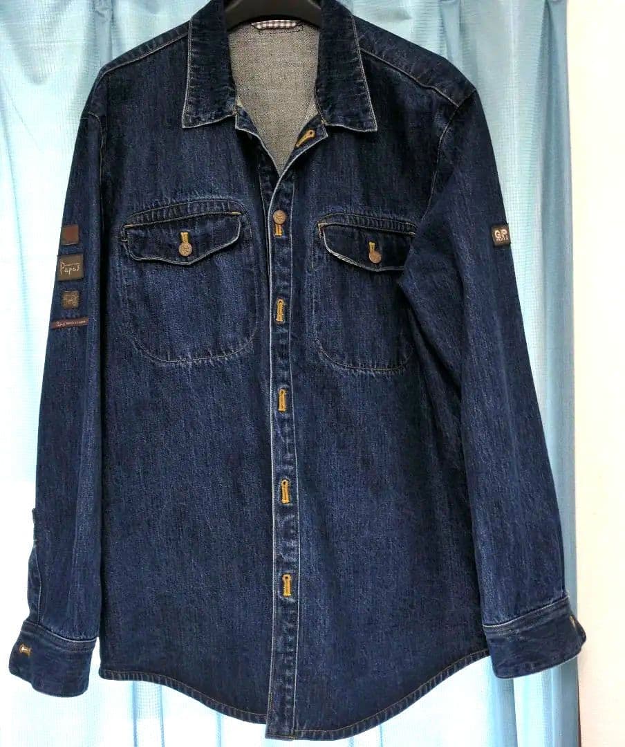専用・Papas ダークブルー デニムジャケット