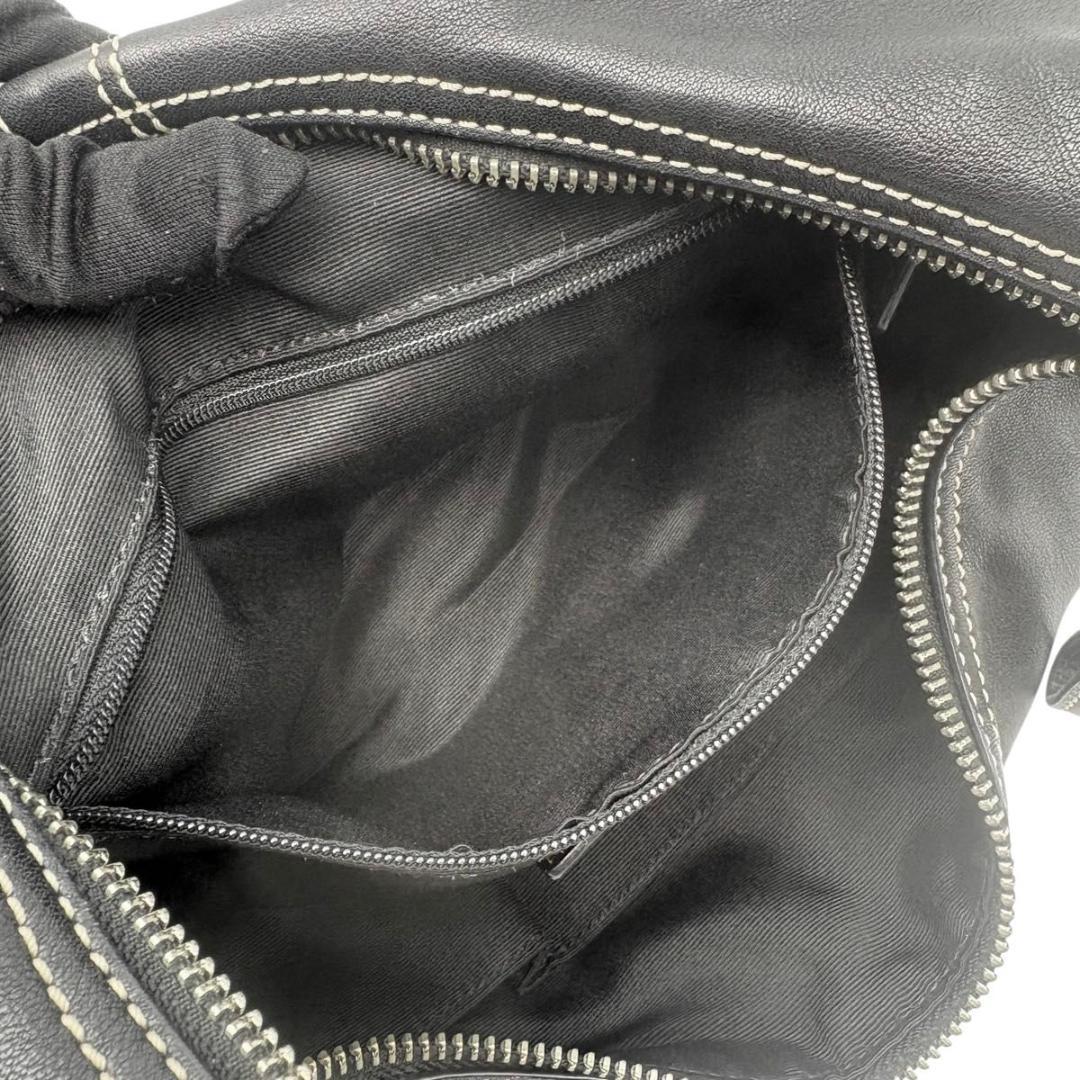 COACH コーチ ショルダーバッグ ワンショルダー　ホーボー レザー　ブラック