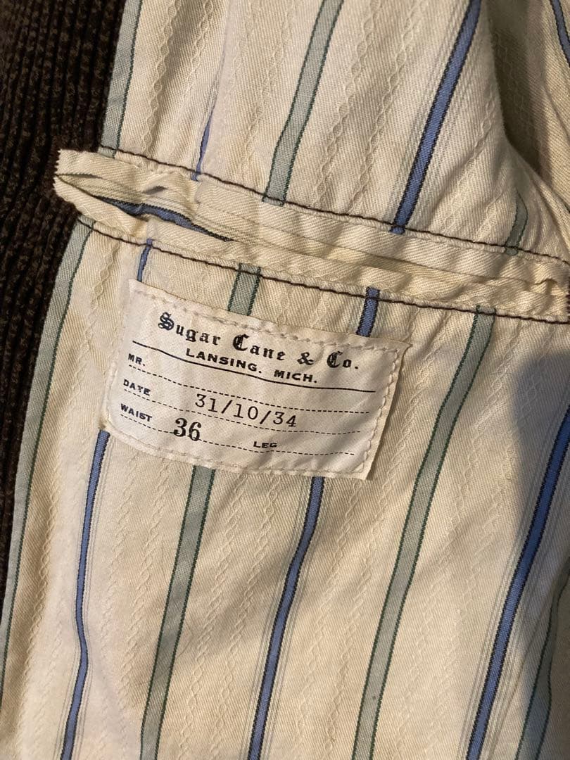 SUGAR CANE シュガーケーン コーデュロイ ジャケット 36