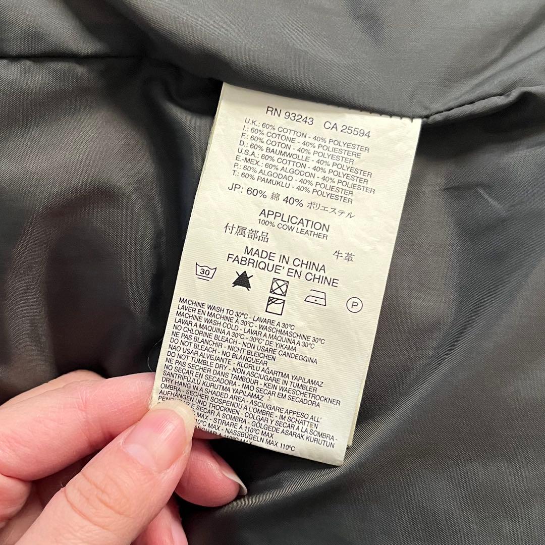 DIESELディーゼル ダウンジャケット フード付 グリーン XL