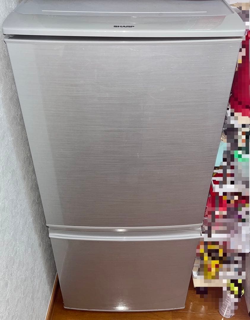 SHARP SJ-D14B-S [シルバー系] 単身向け冷蔵庫