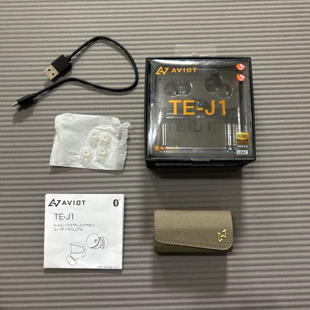 AVIOT アビオット TE-J1 イヤホン カーキ　カナル型　美品