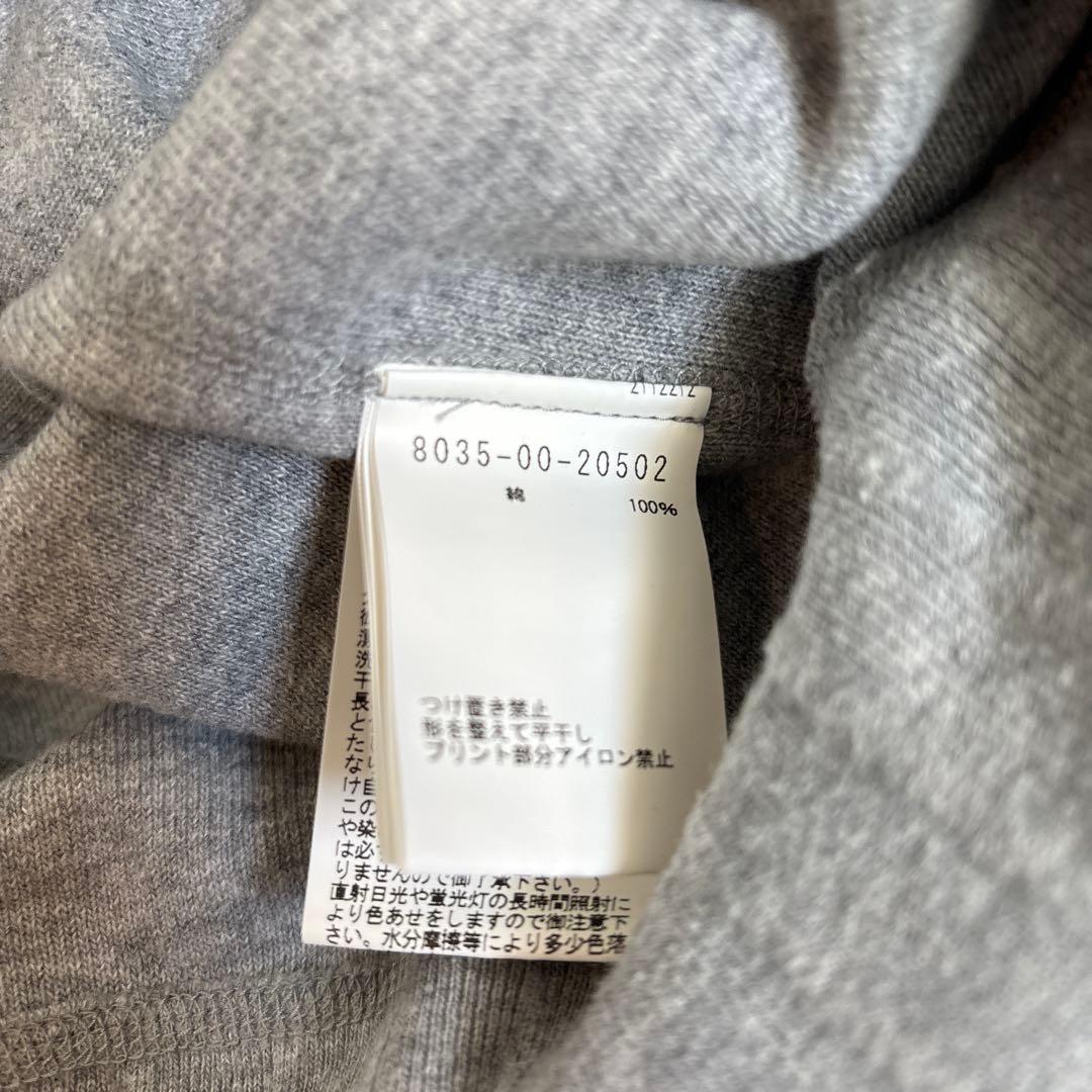 ナイジェルケーボン グレー スウェット アーミークルー