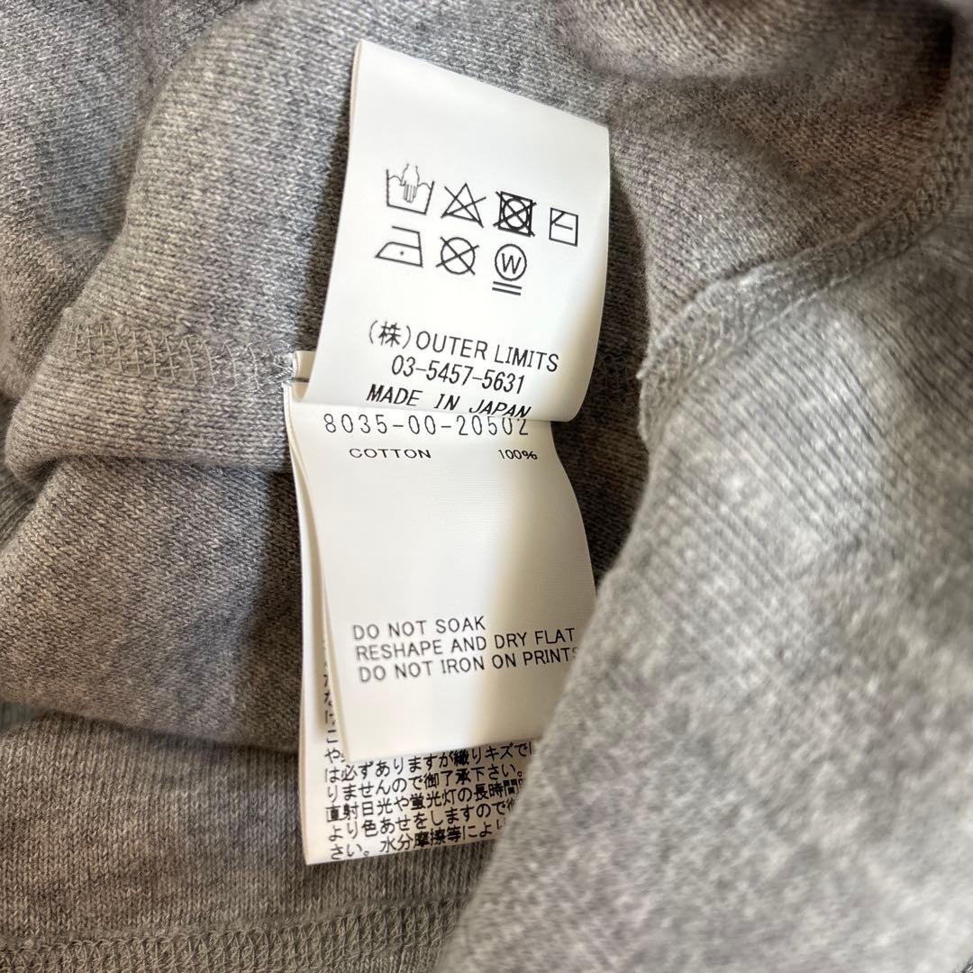 ナイジェルケーボン グレー スウェット アーミークルー