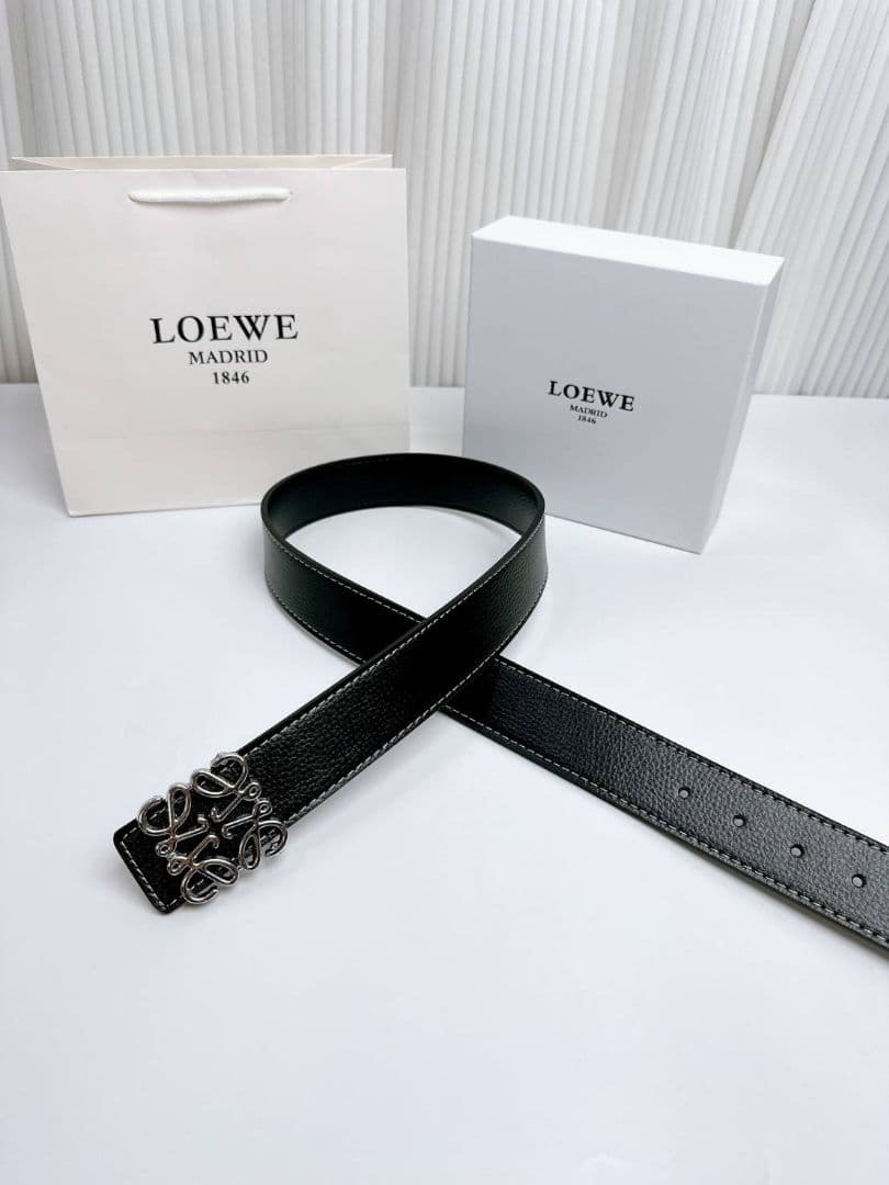 LOEWE ロゴバックルベルト