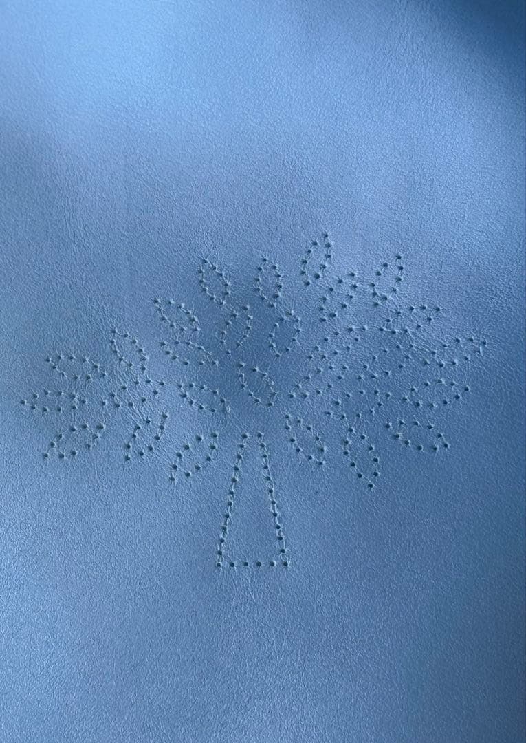 マルベリー ブルー レザートートバッグ