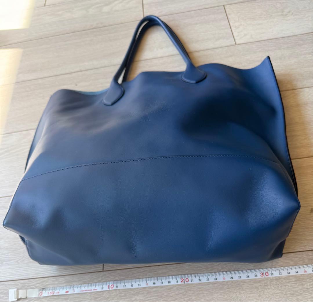 マルベリー ブルー レザートートバッグ