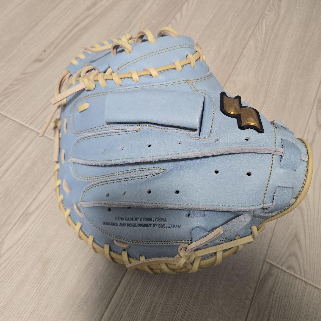 SSK キャッチャーミット 軟式グローブ 水色