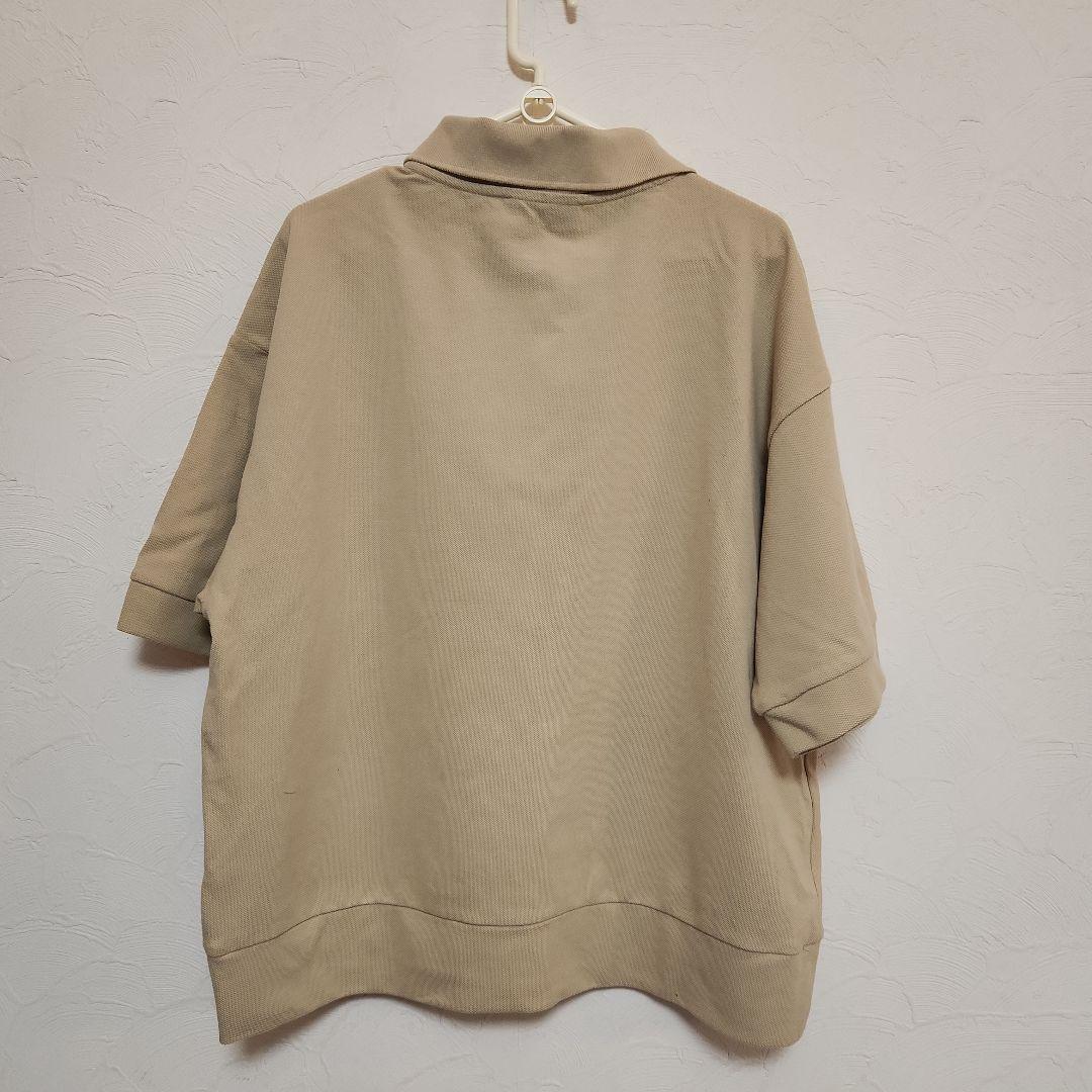 LACOSTE新品 ベージュ 五分袖ポロシャツ サイズ40