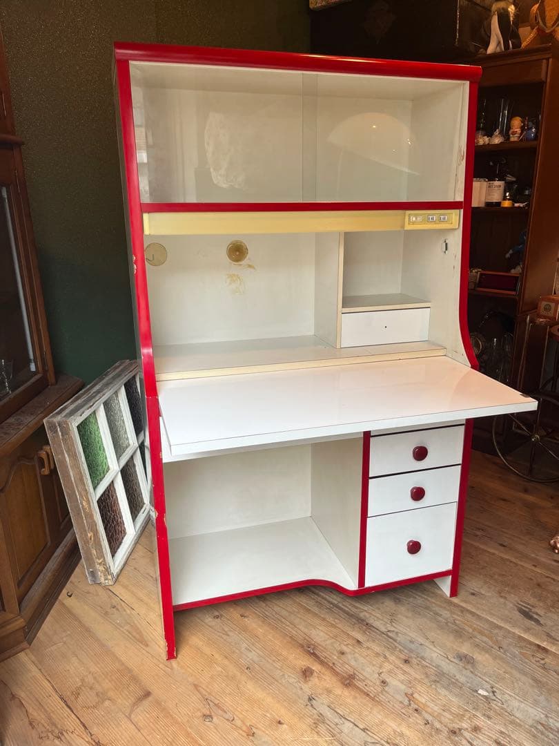 ooo＊ライティングデスク 勉強机 学習机レトロポップ 昭和レトロ 当時物