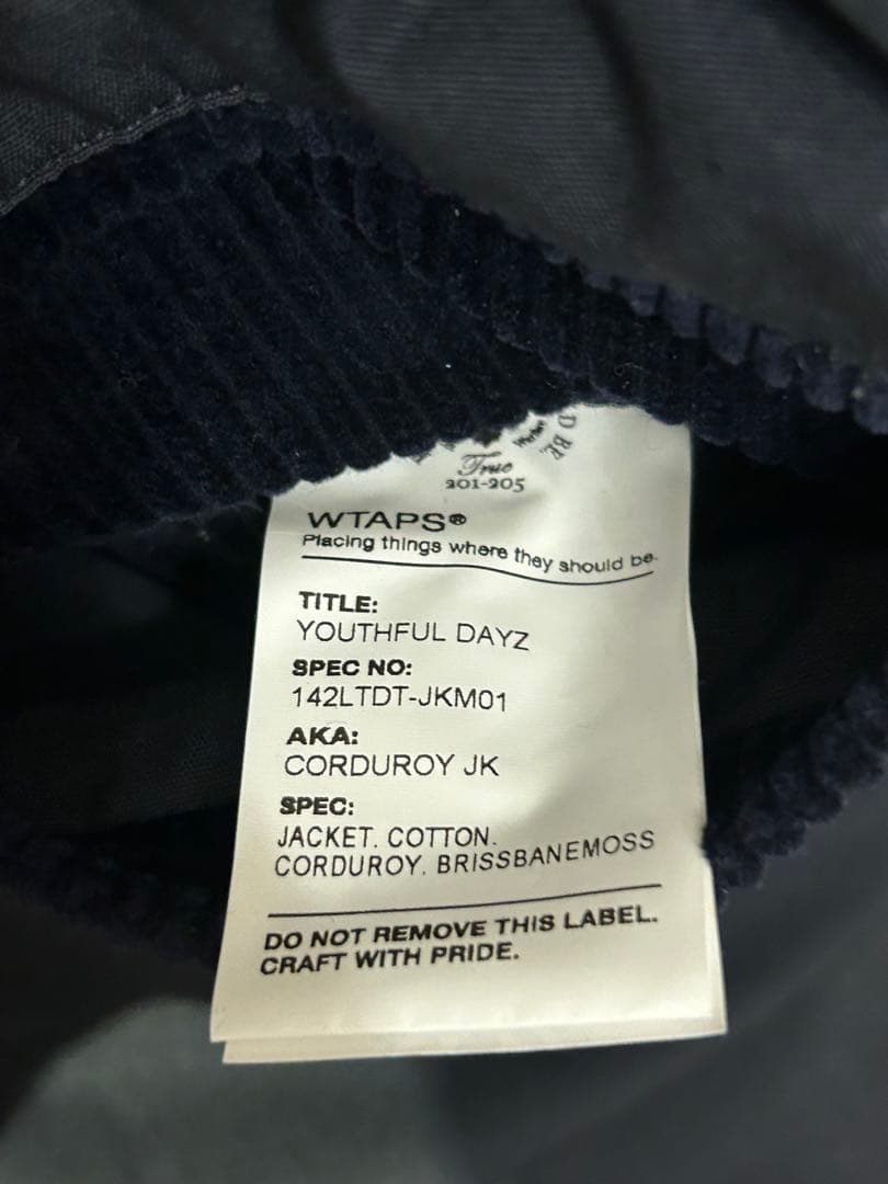WTAPS 14AWCORDUROY JK BRISSBANEMOSS サイズS