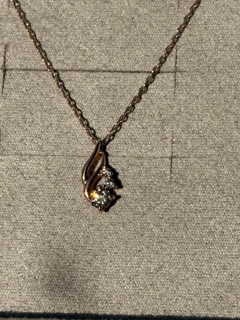 エステール k10 ダイヤモンドネックレス