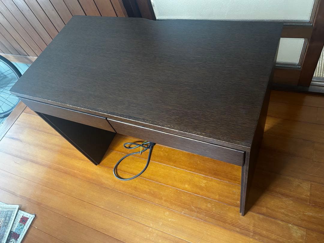 【彼方】カリモク学習机　木製デスク 引き出し付き